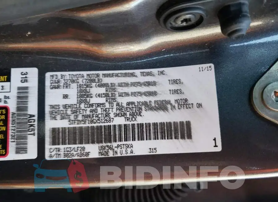 5TFDY5F10GX512687 Photo# 12