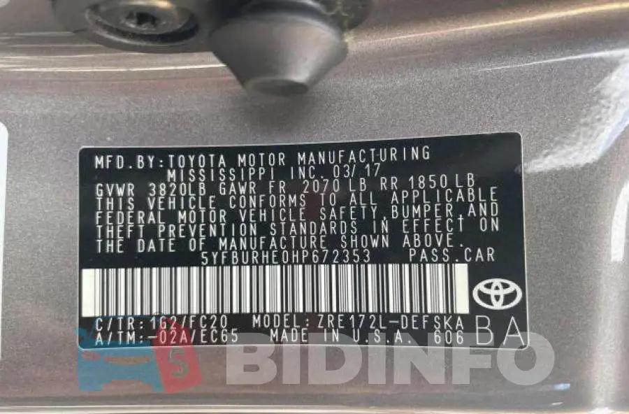 5YFBURHE0HP672353 Photo# 10