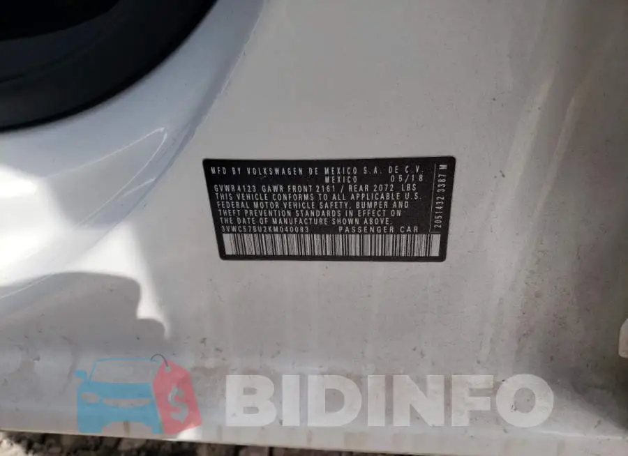3VWC57BU2KM040083 Photo# 13