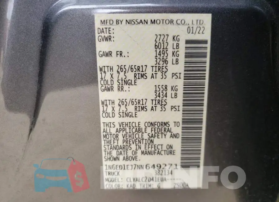 1N6ED1EJ7NN649271 Photo# 12