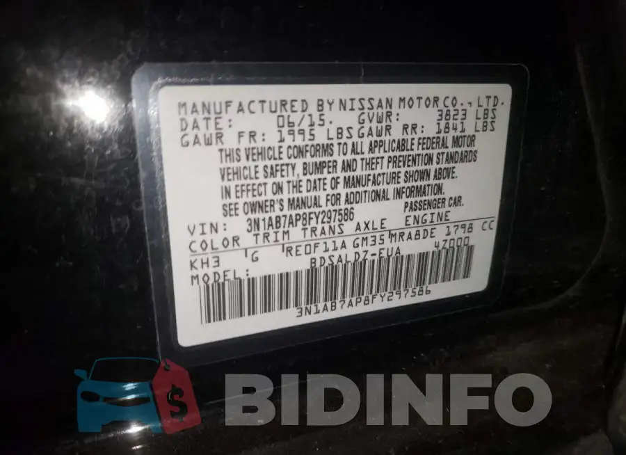 3N1AB7AP8FY297586 Photo# 12