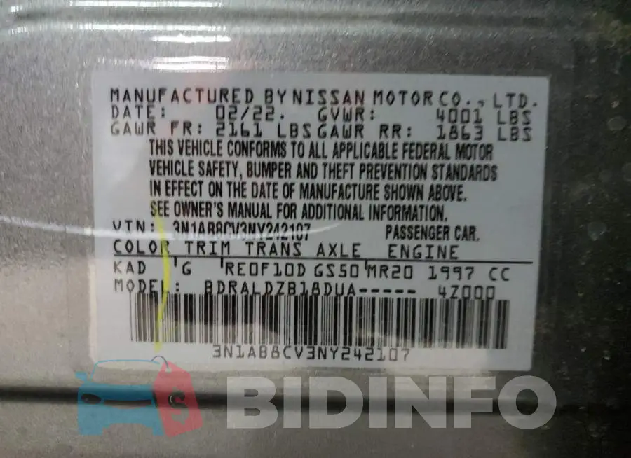3N1AB8CV3NY242107 Photo# 12