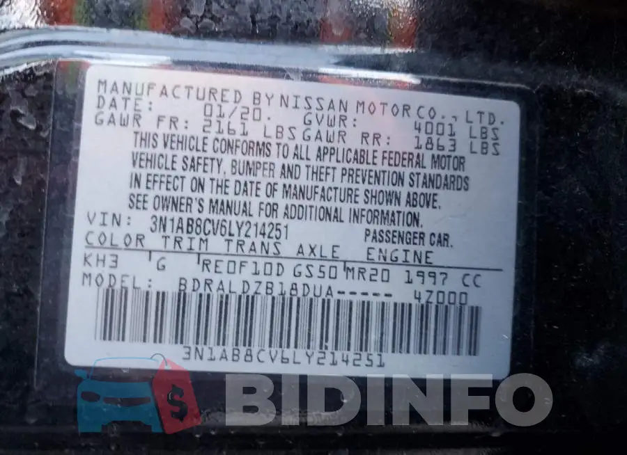 3N1AB8CV6LY214251 Photo# 13