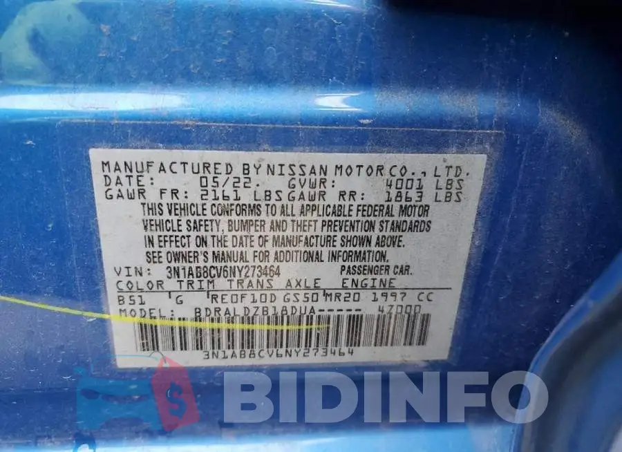 3N1AB8CV6NY273464 Photo# 14