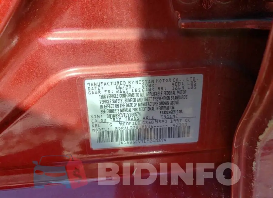 3N1AB8CV7LY260574 Photo# 12