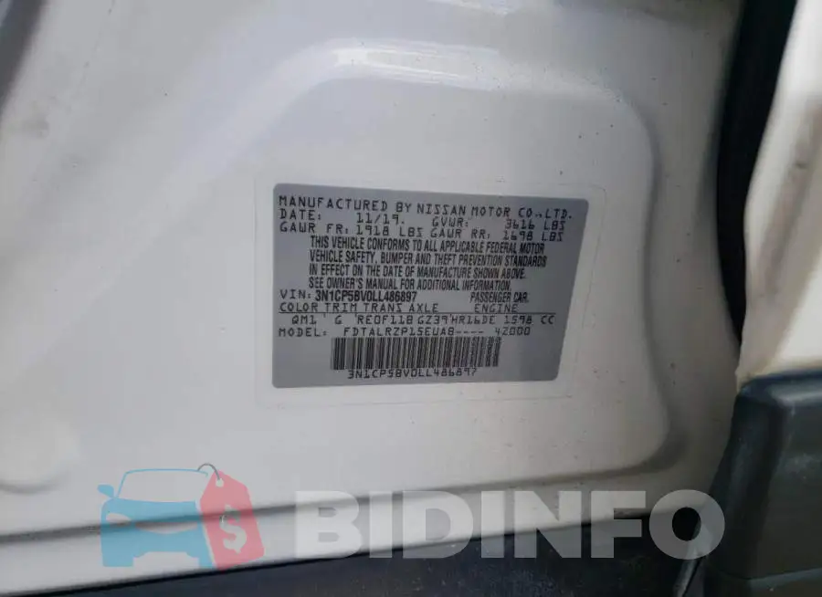 3N1CP5BV0LL486897 Photo# 12