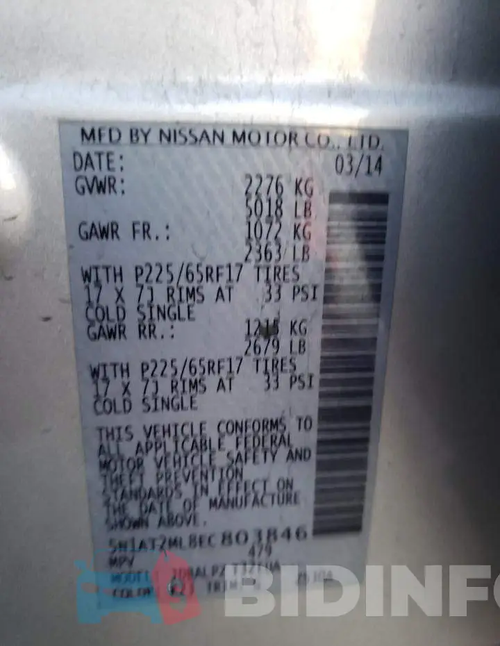 5N1AT2ML8EC803846 Photo# 14