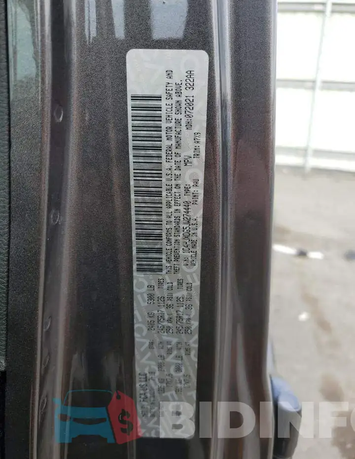 1C4HJXDG5JW274440 Photo# 12