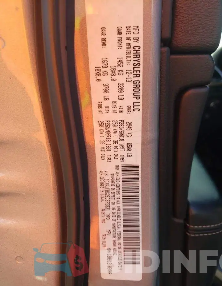 1C4RJFBG2EC375931 Photo# 13