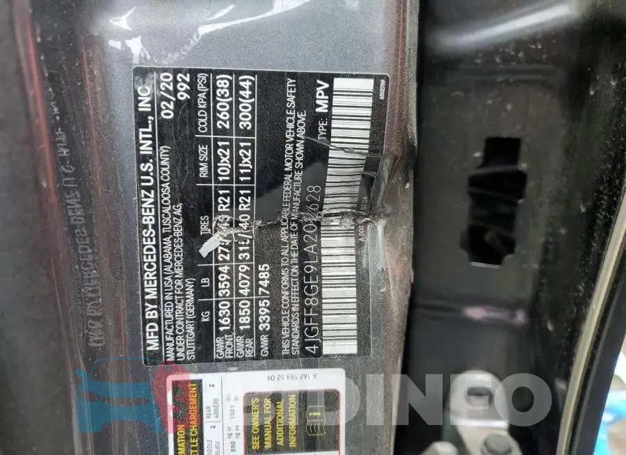 4JGFF8GE9LA202628 Photo# 13