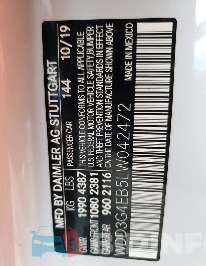 WDD3G4EB5LW042472 Photo# 12