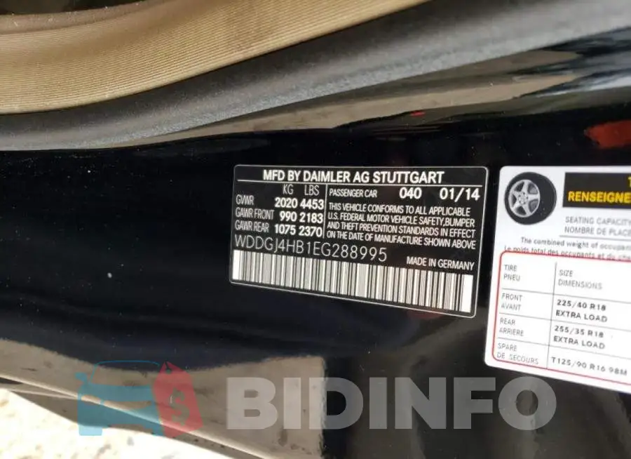 WDDGJ4HB1EG288995 Photo# 13