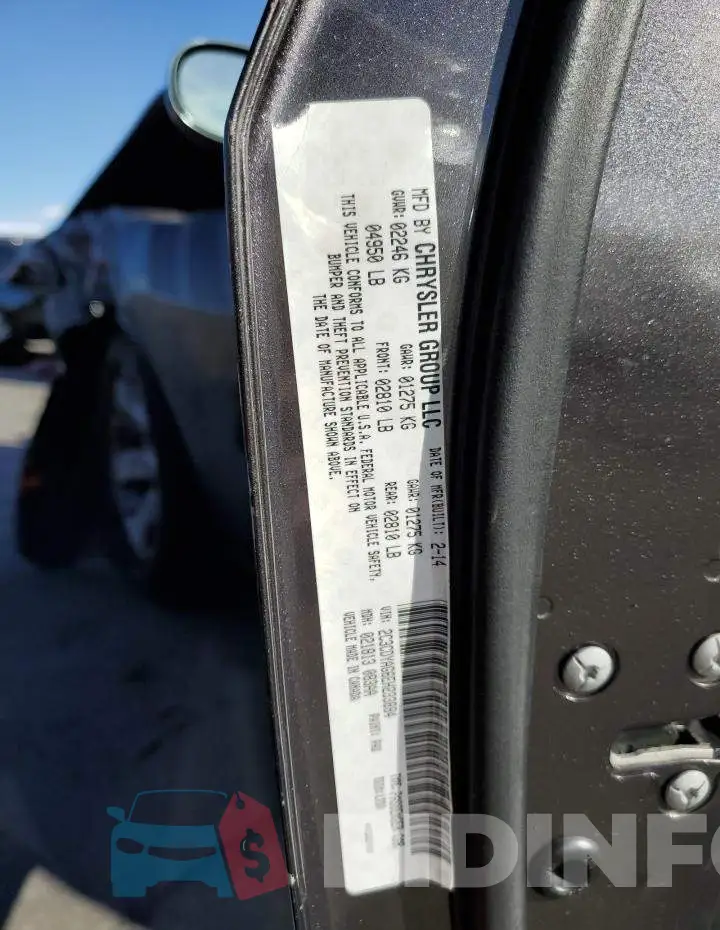 2C3CDYAG6EH233884 Photo# 12