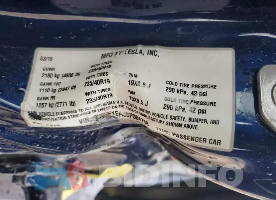 5YJ3E1EA6KF324788 Photo# 13