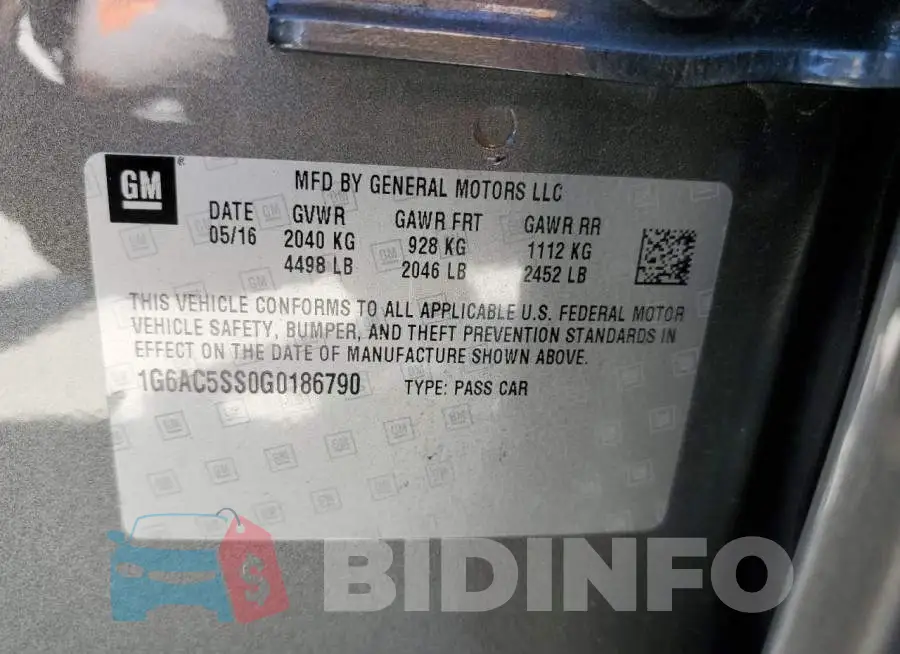 1G6AC5SS0G0186790 Photo# 12