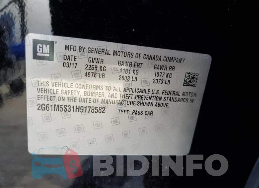 2G61M5S31H9178582 Photo# 12