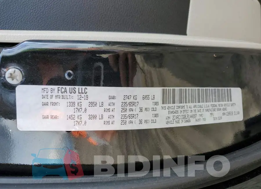 2C4RC1DG8LR144997 Photo# 14