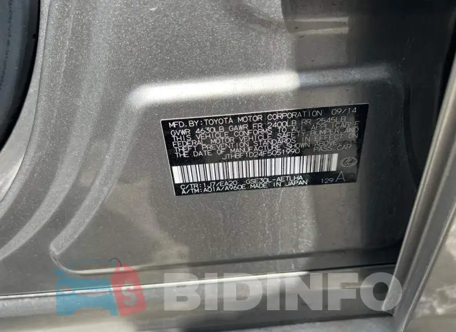 JTHBF1D24F5051990 Photo# 10