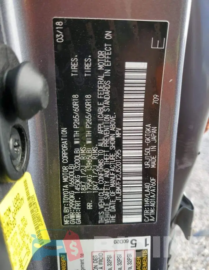 JTJBM7FX2J5201295 Photo# 13