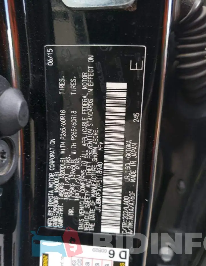 JTJBM7FX7F5118940 Photo# 13