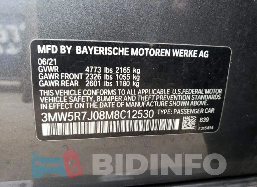 3MW5R7J08M8C12530 Photo# 13