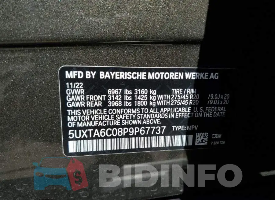 5UXTA6C08P9P67737 Photo# 13