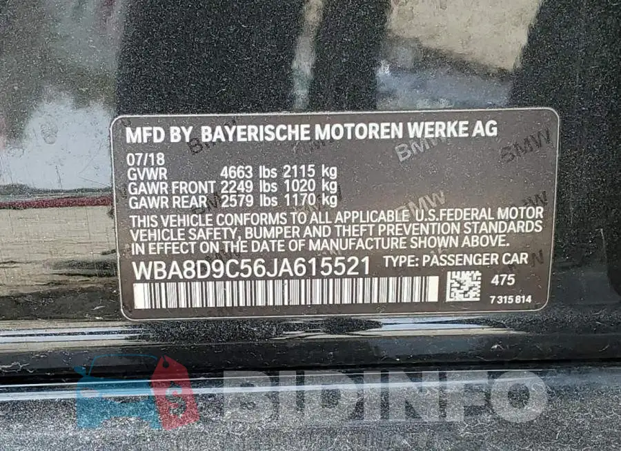 WBA8D9C56JA615521 Photo# 12