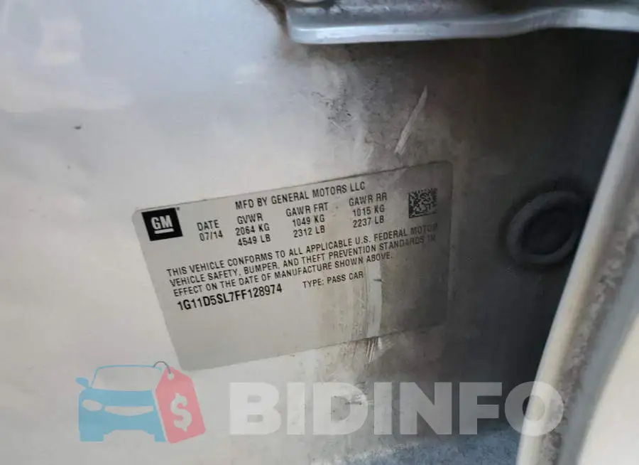 1G11D5SL7FF128974 Photo# 12