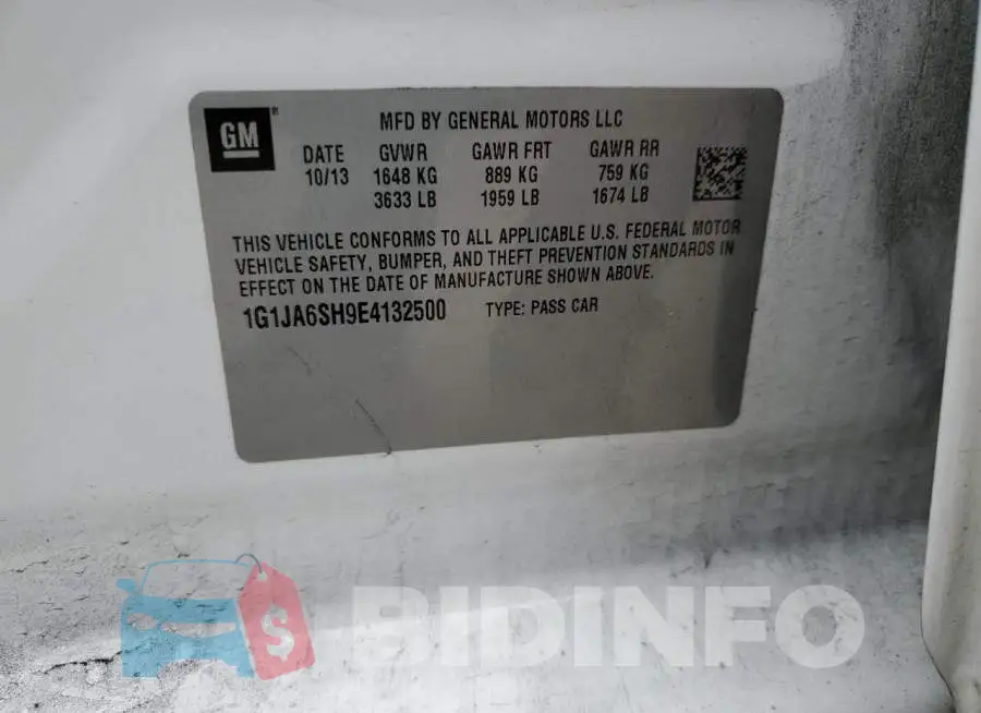 1G1JA6SH9E4132500 Photo# 12