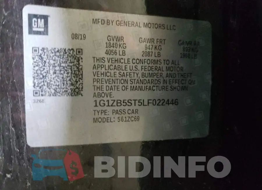 1G1ZB5ST5LF022446 Photo# 12