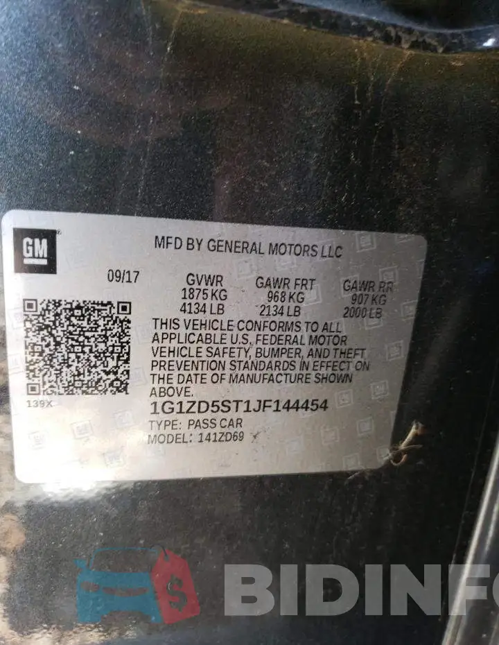 1G1ZD5ST1JF144454 Photo# 12
