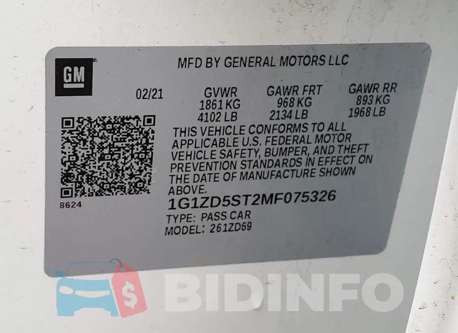 1G1ZD5ST2MF075326 Photo# 12