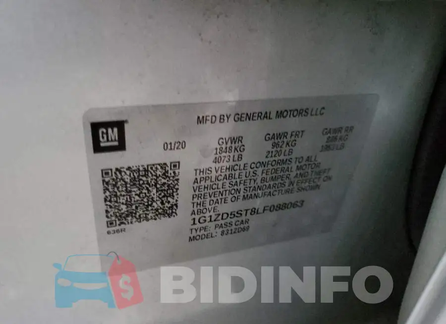 1G1ZD5ST8LF088063 Photo# 12