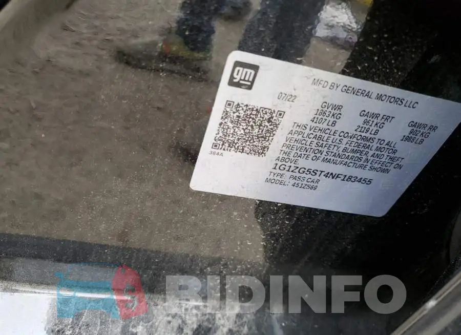 1G1ZG5ST4NF183455 Photo# 12