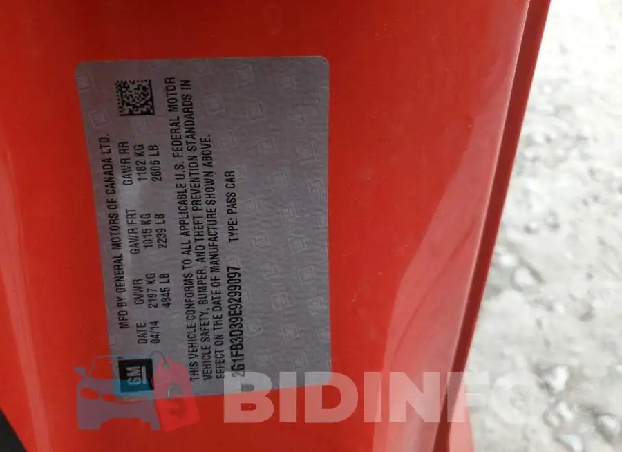 2G1FB3D39E9299097 Photo# 12