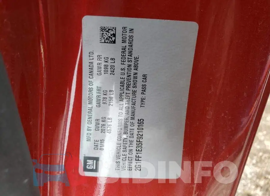 2G1FF1E35F9210165 Photo# 13
