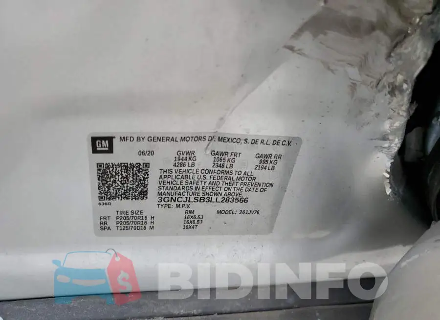 3GNCJLSB3LL283566 Photo# 14