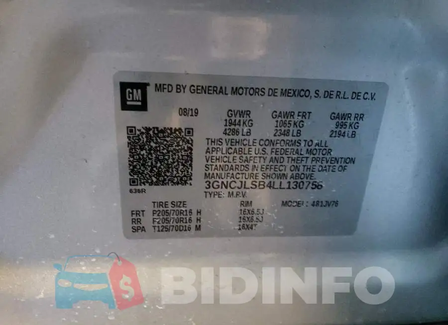 3GNCJLSB4LL130758 Photo# 13