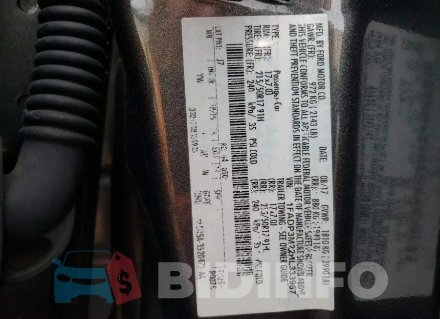 1FADP3M22HL333987 Photo# 12