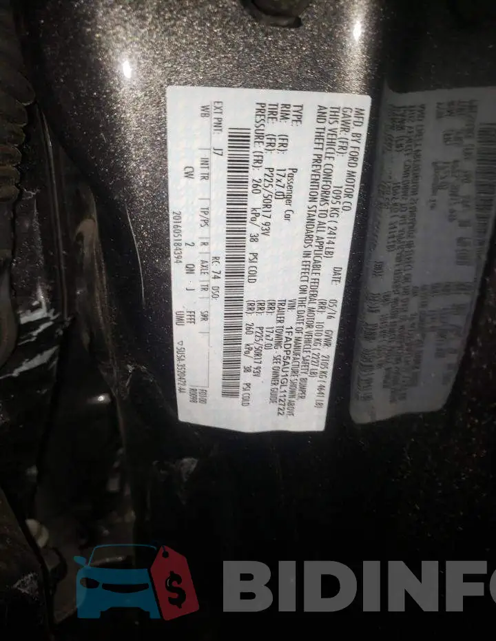 1FADP5AU1GL112722 Photo# 12