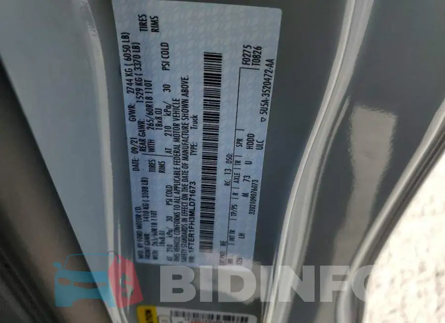 1FTER1FH3MLD71673 Photo# 12