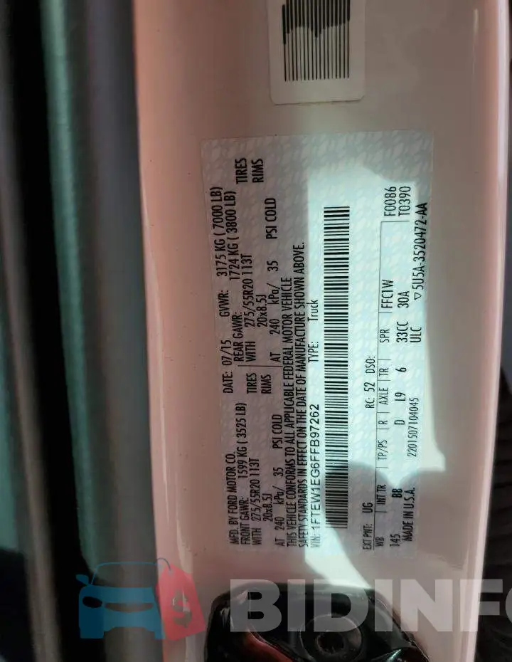 1FTEW1EG6FFB97262 Photo# 13