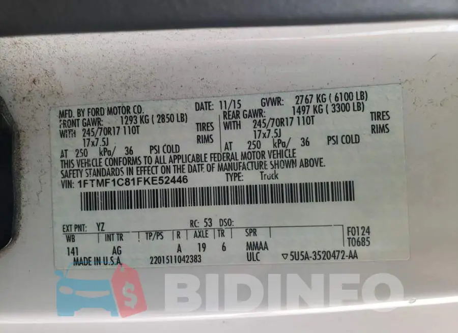 1FTMF1C81FKE52446 Photo# 12