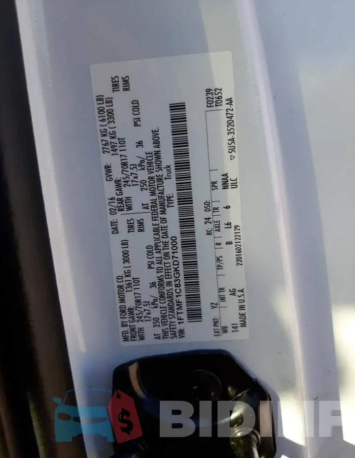 1FTMF1C83GKD71000 Photo# 12