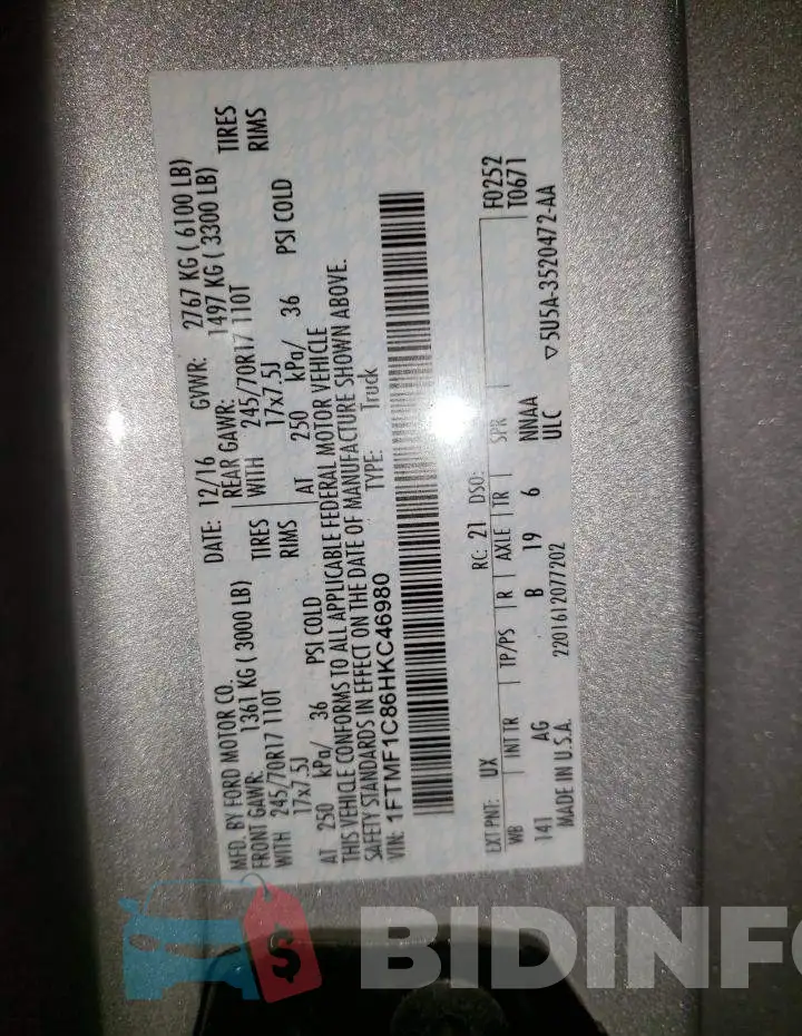 1FTMF1C86HKC46980 Photo# 12