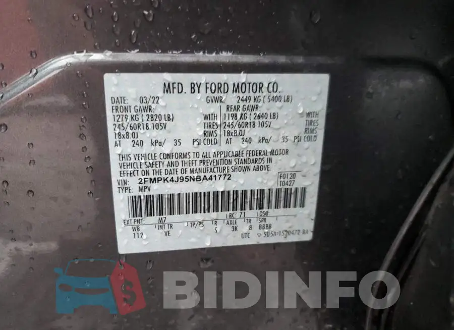 2FMPK4J95NBA41772 Photo# 14