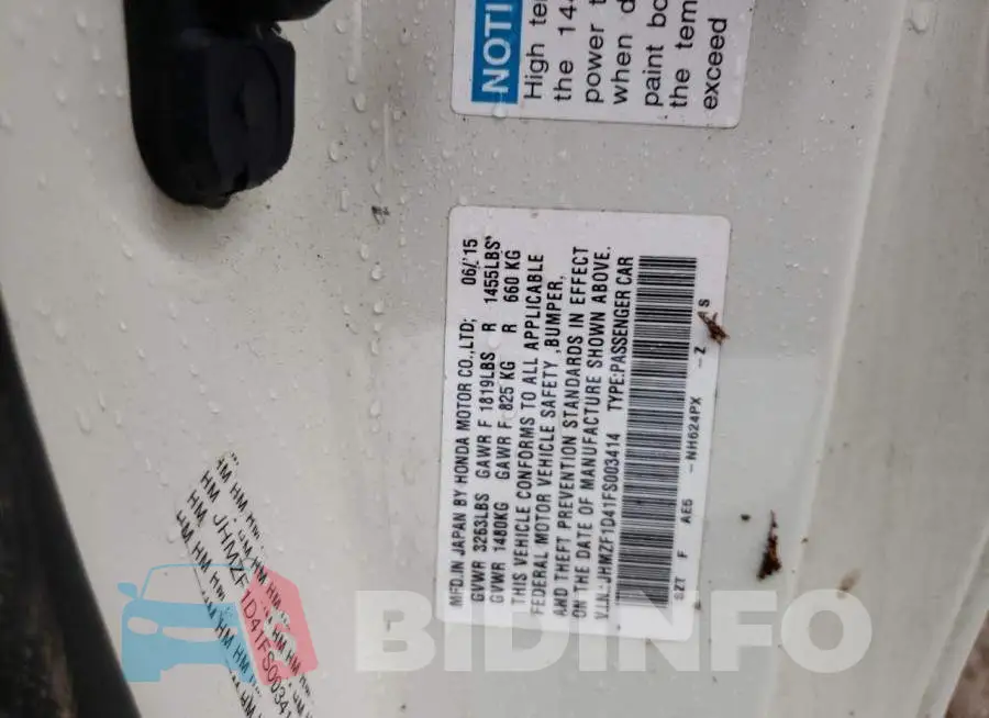 JHMZF1D41FS003414 Photo# 12