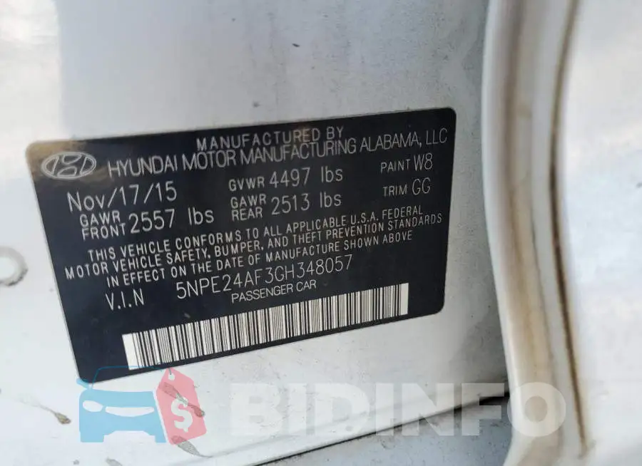 5NPE24AF3GH348057 Photo# 12