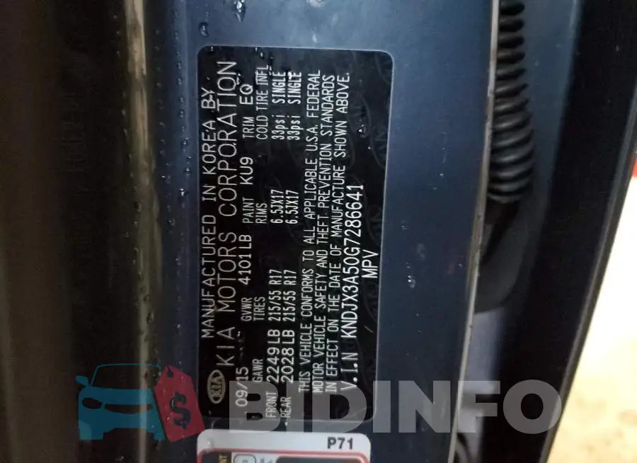 KNDJX3A50G7286641 Photo# 14