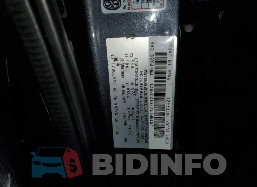 JM1BM1T77E1207871 Photo# 12